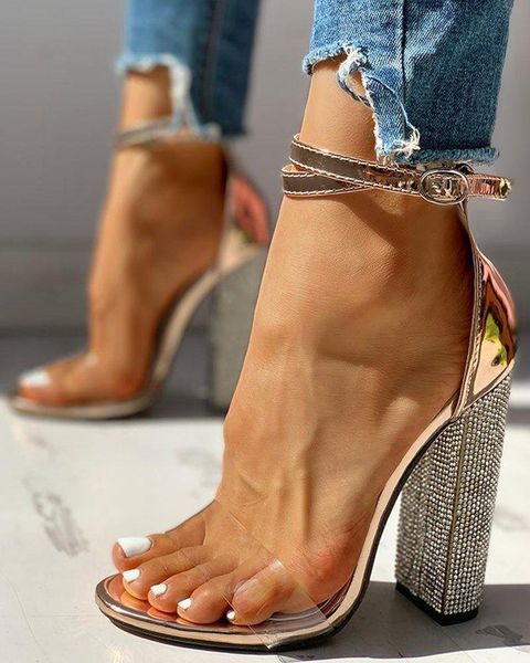 

sandals closed heel buckle black shoes for women 2021 summer large size beige girls comfort strap fashion block new big high cas