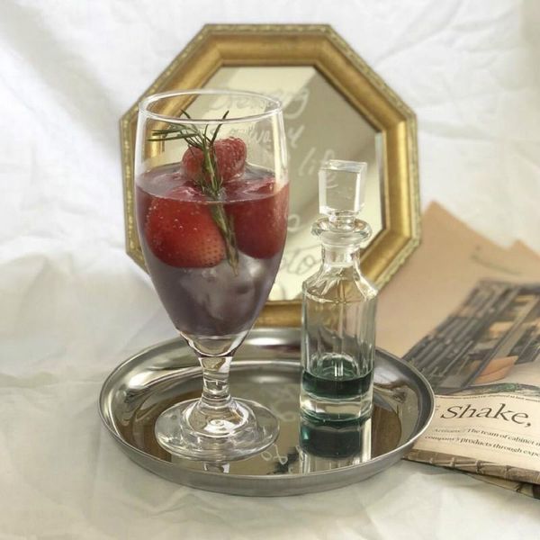 

wine glasses 430ml ins short-legged red glass american dessert ice coffee high base cup cool drinks bubble
