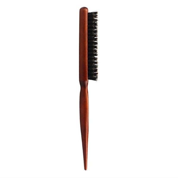 

hair brushes 1pc natural wooden brush salon teasing (brown), Silver