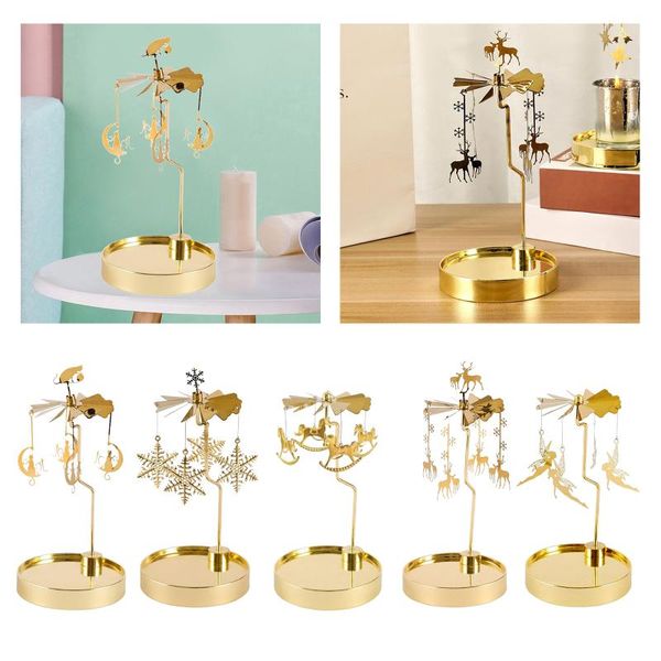 

candle holders rotating holder plate home candlestick for office decor gift