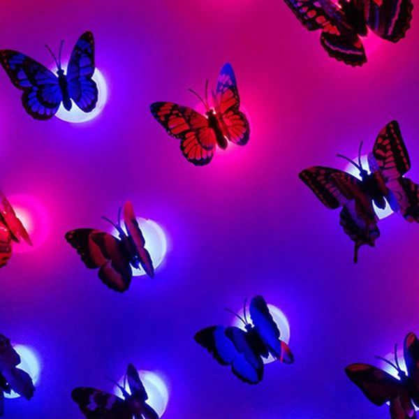 

wall stickers glow 3d butterfly sticker art decal home decoration room decor christmas scene
