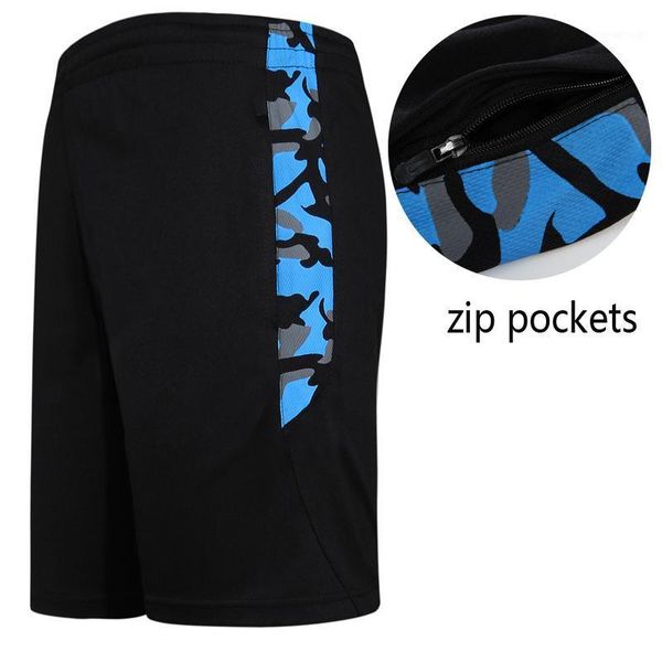 

wholesale-men's shorts basketball shorts sport running loose gym short trouser with zip pockets1, Black;blue
