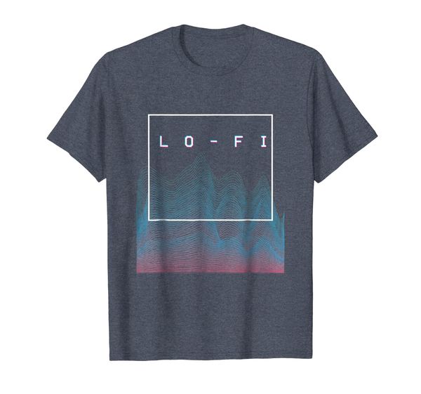

lo-fi hip hop retro modern soundwave t shirt, White;black