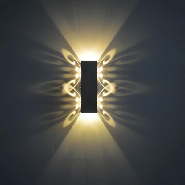 

aluminum 2w led light fixture up and down led wall lamp batteryfly modern fashion wall light indoor decoration ac85-265v