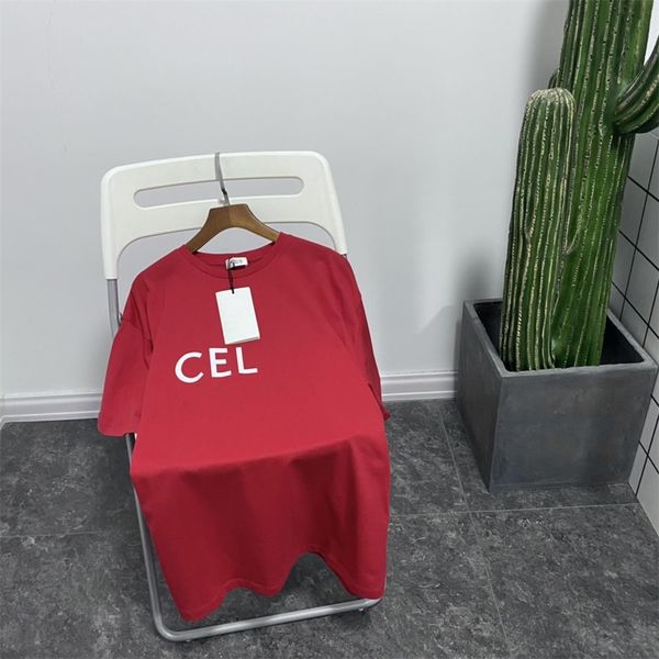 

designer new cotton t-shirt with the same style for men and women all-match fashion0300, White