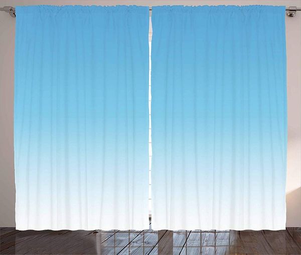 

curtain & drapes ombre curtains skyscapee view tropical blue inspired vivid colored modern design print living room bedroom window home deco