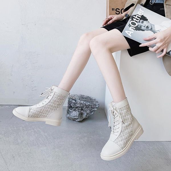 

boots 2021 autumn women's breathable mesh wild trendy women ins cool short personality zapatillas mujer1, Black