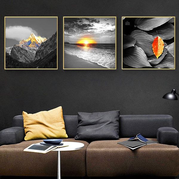 

delada modern scenery nordic canvas painting print wall art home decor poster fresh landscape picture bedroom art painting