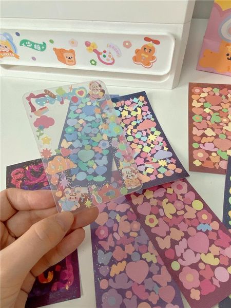 

gift wrap korea laser ribbon stars cloud idol card stickers diy scrapbooking star chasing po couple decoration