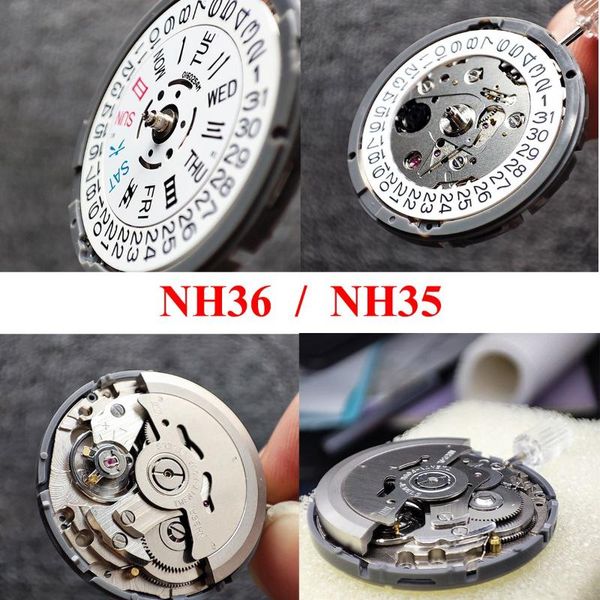 

repair tools & kits nh35 movement automatic mechanical watch brand clock parts nh36 replacement