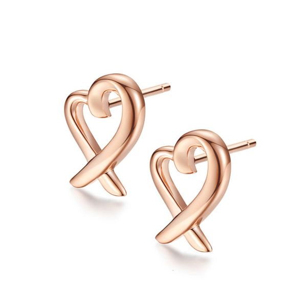 

hbp fashion poetry jewelry korean personality versatile simple cross cut love female face thin temperament net red earrings, Golden