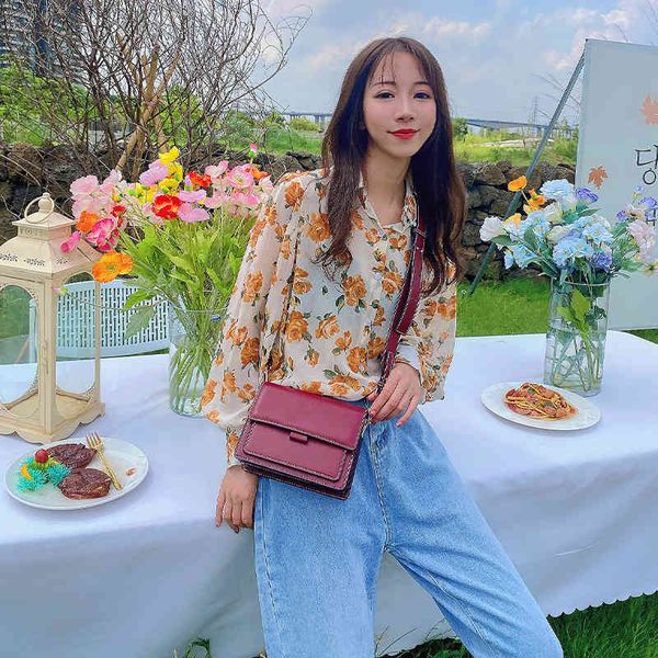 

fashion organ bag women's 2021 spring and summer versatile single shoulder messenger trendy korean small square, Black;red