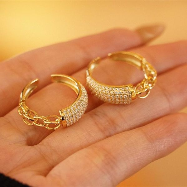 

cluster rings 18k yellow gold solid jewelry(au750)women full diamond ring real natural wedding gift fine jewelry customize lady, Golden;silver
