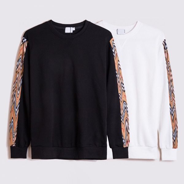 

2021 wholesale sweater men autumn and winter plaid sweatshirt hoodie, Black