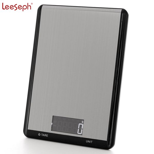 

digital kitchen food scale 22lbs/10kg precision food scale lcd display tempered glass surface touch screen