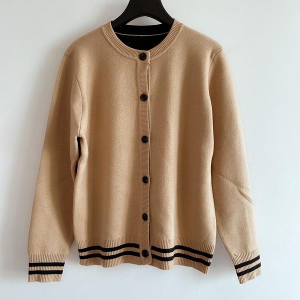 

2021 milan runway high sweater o sweater cardigan women's long neck 0731-10 sleeve women designer jacquard end avovk, Black