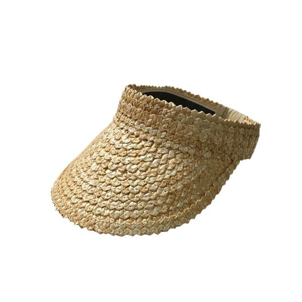 

wide brim hats straw hat sunshade wild temperament retro travel breathable capless female summer durable lxh, Blue;gray
