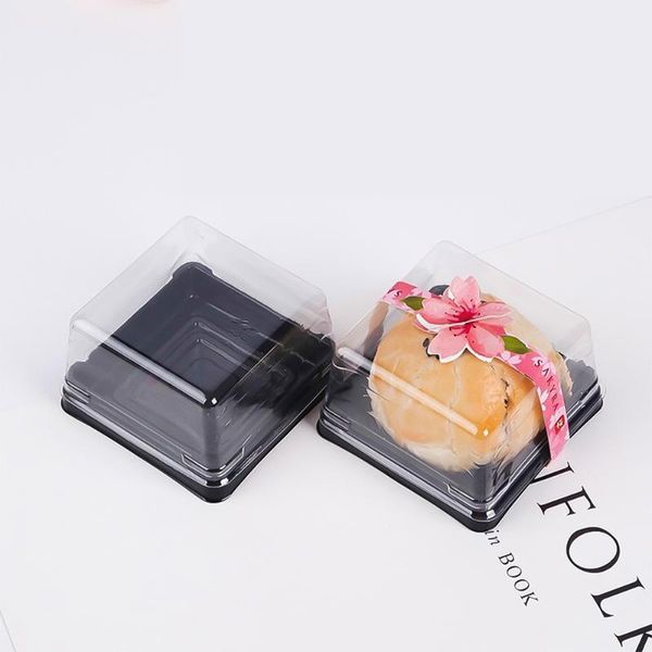 

gift wrap 1 set 100pcs 100g square egg-yolk puff packing box moon cake