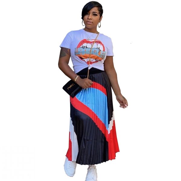 

2021 new african print bazin baggy elastic rock style dashiki famous suit for mrs and saias 2pcs/se hjz0, Red