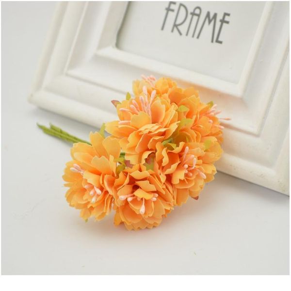 

30pcs silk carnations stamen bride bouquet wedding party decora diy wreath gift box accessories artificial flower jllfmd