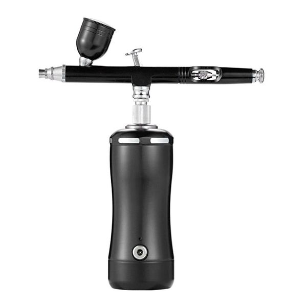 

professional spray guns paint gun airbrush kit 0.3mm 7cc gravity feed dual-action with compressor rechargeable handheld air
