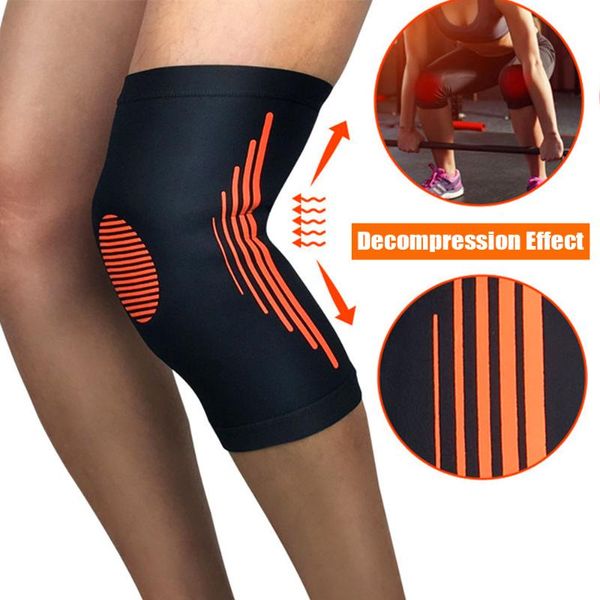 

elbow & knee pads sports brace support anti-slip compression leg sleeves for basketball running cycling volleyball work, Black;gray
