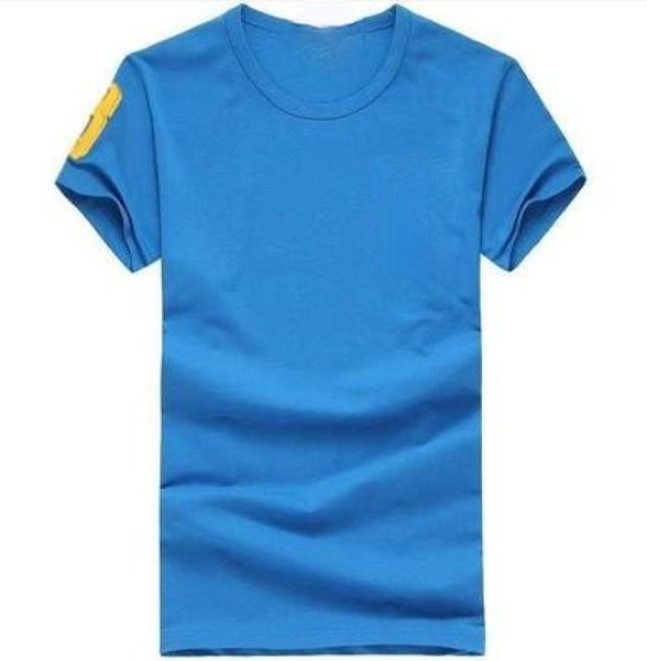 

qulogo986 round collar classic men's summer spare beach t-shirt, White;black