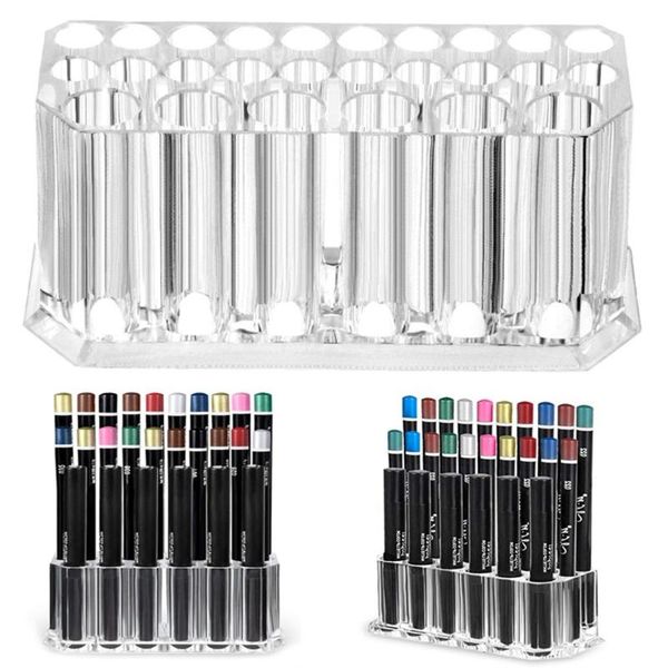 

storage boxes & bins transparent acrylic makeup brush holder nail polish brushes beauty organizer home multifunctional cosmetic display box