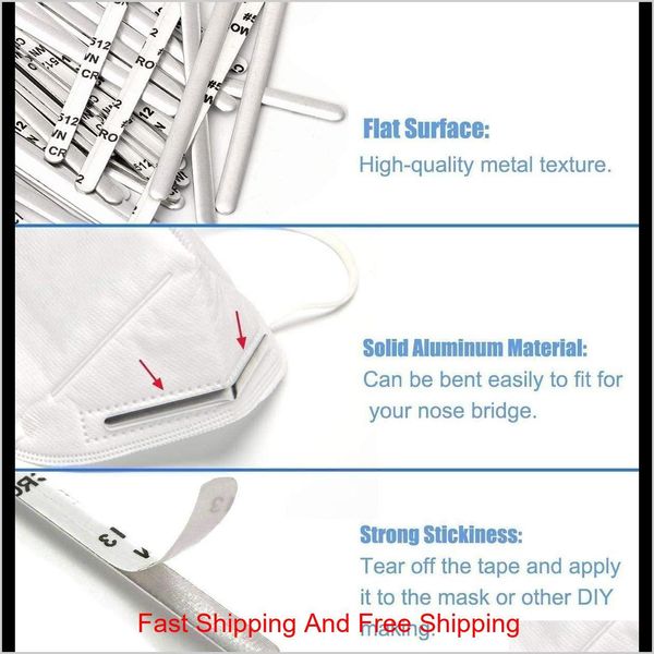 

nose bridge strips for mask aluminum metal nose strip adjustable nose clips wire for diy face mask making access qylmjg lyqlove