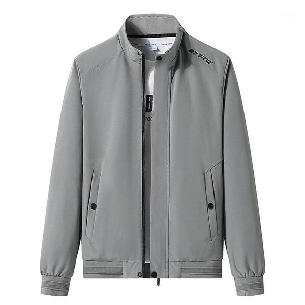 

men's jackets hawaifish brand men's windbreakers 2021solid color fashion youth jacket men casual slim jaqueta masculina, Black;brown