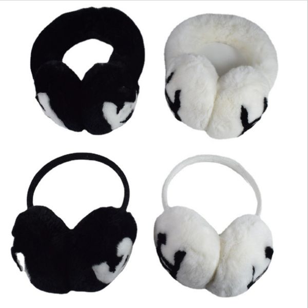 

earmuffs for boys and girls winter warm cute fur plush earmuffs for kids fit into headbands, Blue;gray