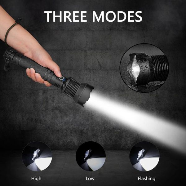 

portable p50 high performance ultra bright 1200 lumens tactical led lantern torch waterproof powerful