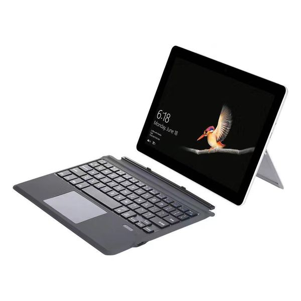 

the surface go2 is a single keyboard with magnetic suction to mute typing and work