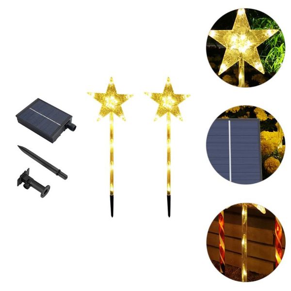 

solar lamps 1 set xmas led light garden patio lawn lamp waterproof ground