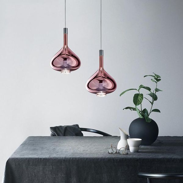 

nordic iron glass led pendant lights lighting luxury pendant lamp dining living room bedroom bedside bar art deco hanging lamp