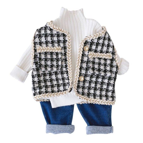 

waistcoat autumn winter kids vest sweaters children girls celebrities foreign flavour style western-style, Camo