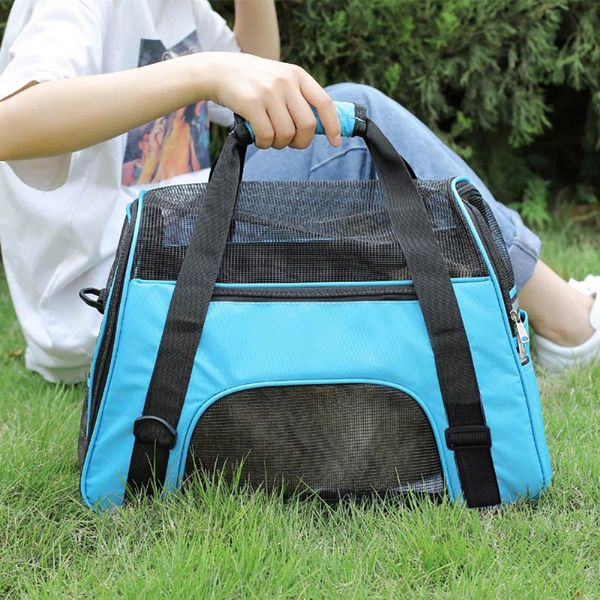 

dog bags cats handbag portable dog carrier bag mesh breathable carrier bags for small dogs foldable travel pet bag pet supplies