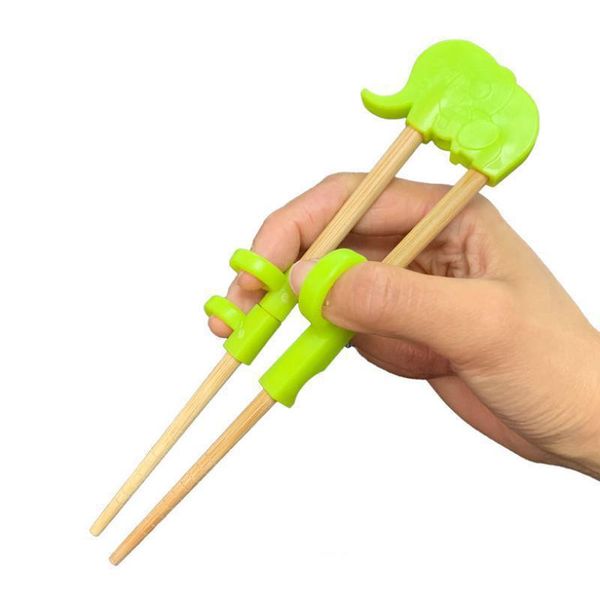 

chopsticks ly portable cartoon learning training kids helper with wooden