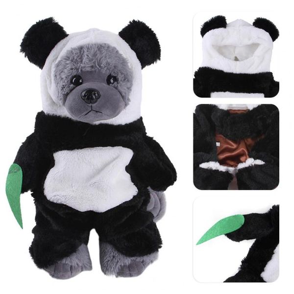 

dog apparel keep warmth four-leg pet cats hooded jumpsuits outfit for halloween