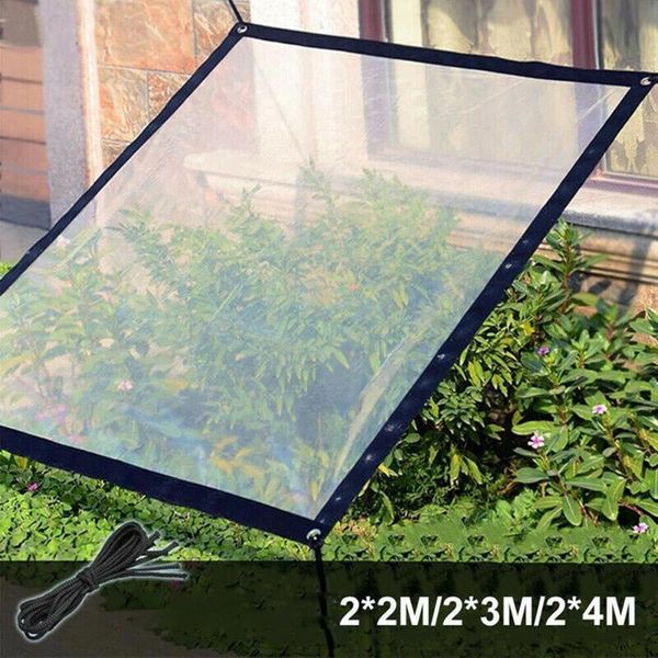 

transparent rainproof shed cloth tarpaulin waterproof tarp cover tent shelter bonsai succulent garden plant cover keep warm