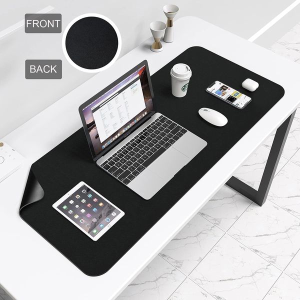 Mesa protetora dupla escrita Mat Home Office Game Mousepad Mousepad Esteira de mesa Protetor Mouse Pad