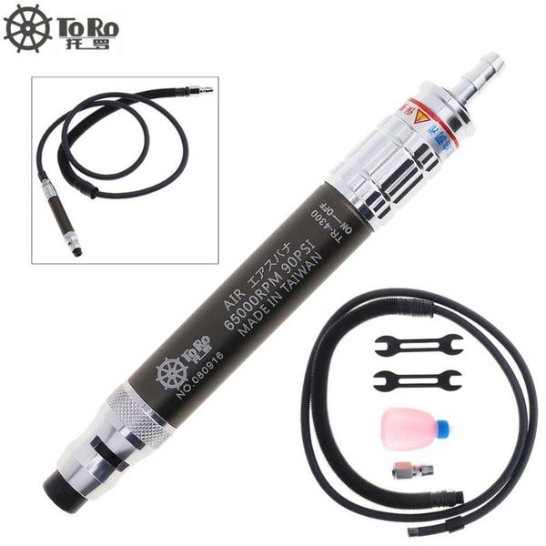 

pneumatic tools toro-4300 1/4" mini high-speed grinding machine pen with air tube for hardware mold / steam locomotive