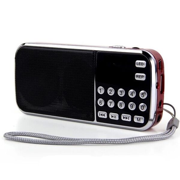 L-088 Cartão de rádio portátil de cartão idoso Karaoke máquina em estoque DHL A34