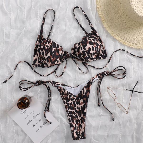 

women's swimwear micro bikini set mini thong swimsuits for women bathing suit brazilian swmwear swimming suits cow print, White;black