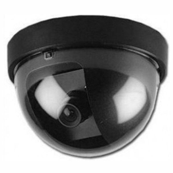 

cameras simulated security camera fake dome dummy with flash led light ijs998