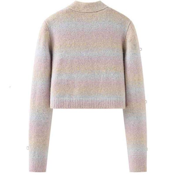 

women's sweaters nomikuma korean gradient sweater short coat sweet mesh arc cardigan autumn chic winter beads crocheted jacket 6l695 i9, White;black