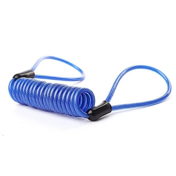 

bike locks 1.2m bicycle elastic anti-theft rope spring cable casual wire blue, green, orange, red lock