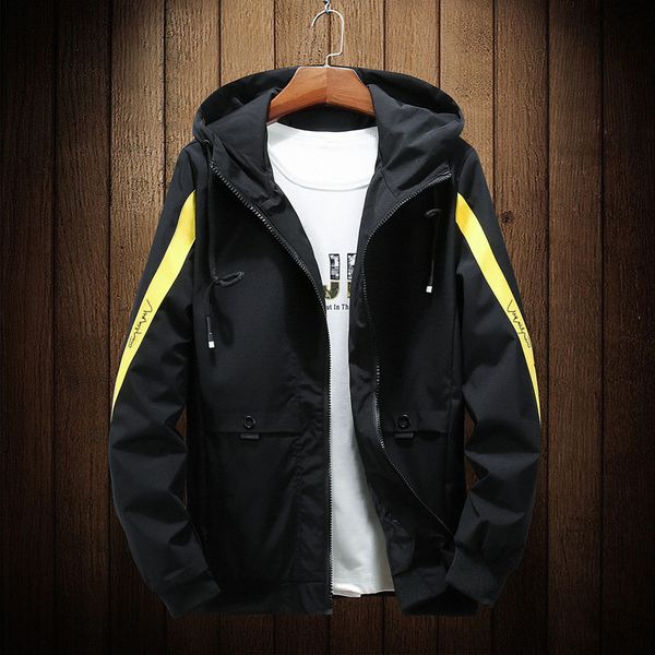 

spring and autumn new korean fashion hooded casual men's work jacket, Black;brown