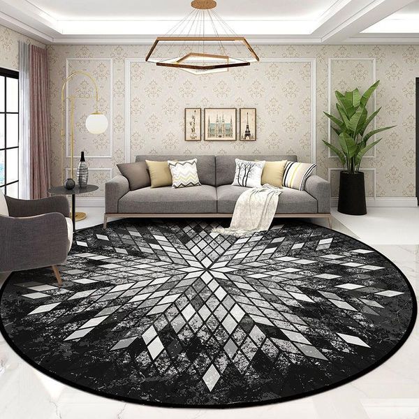 

carpets nordic abstract circular carpet living room luxury sofa front coffee table indoor porch mat large area floor