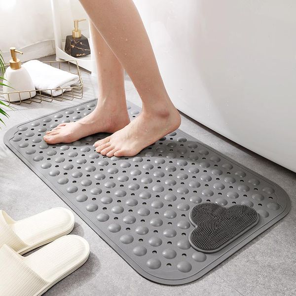 

bath mats modern tpe non-slip bathroom shower mat bathtub star el toilet floor massage pad with suction cup drainage hole